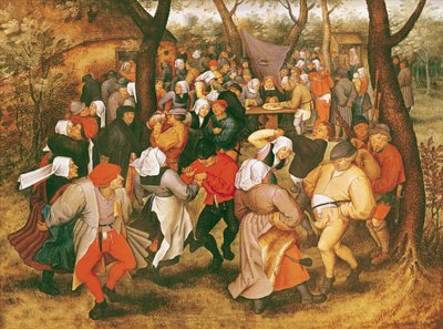 Der Hochzeitsreigen, 1607 von Pieter Brueghel the Younger